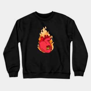 Hearts on fire Crewneck Sweatshirt